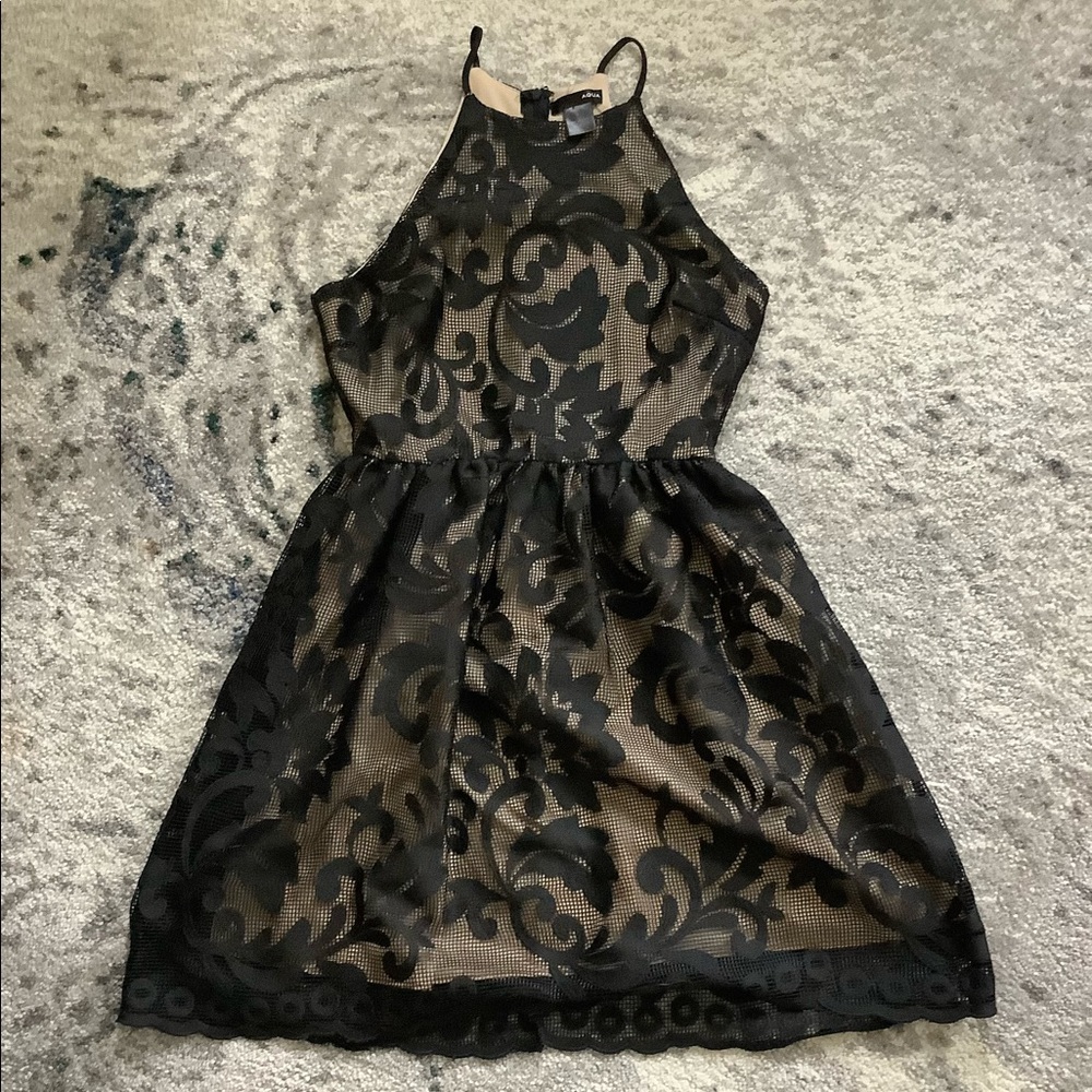 Aqua mini dress